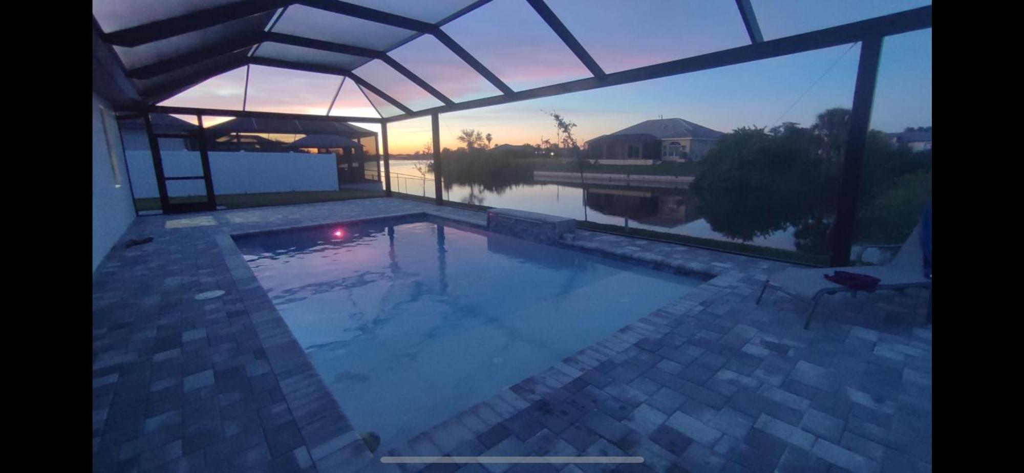 Newly Built Villa Ballerina With Heated Pool And Incredible View Into Beautiful Arrowheadcanal ケープコーラル エクステリア 写真